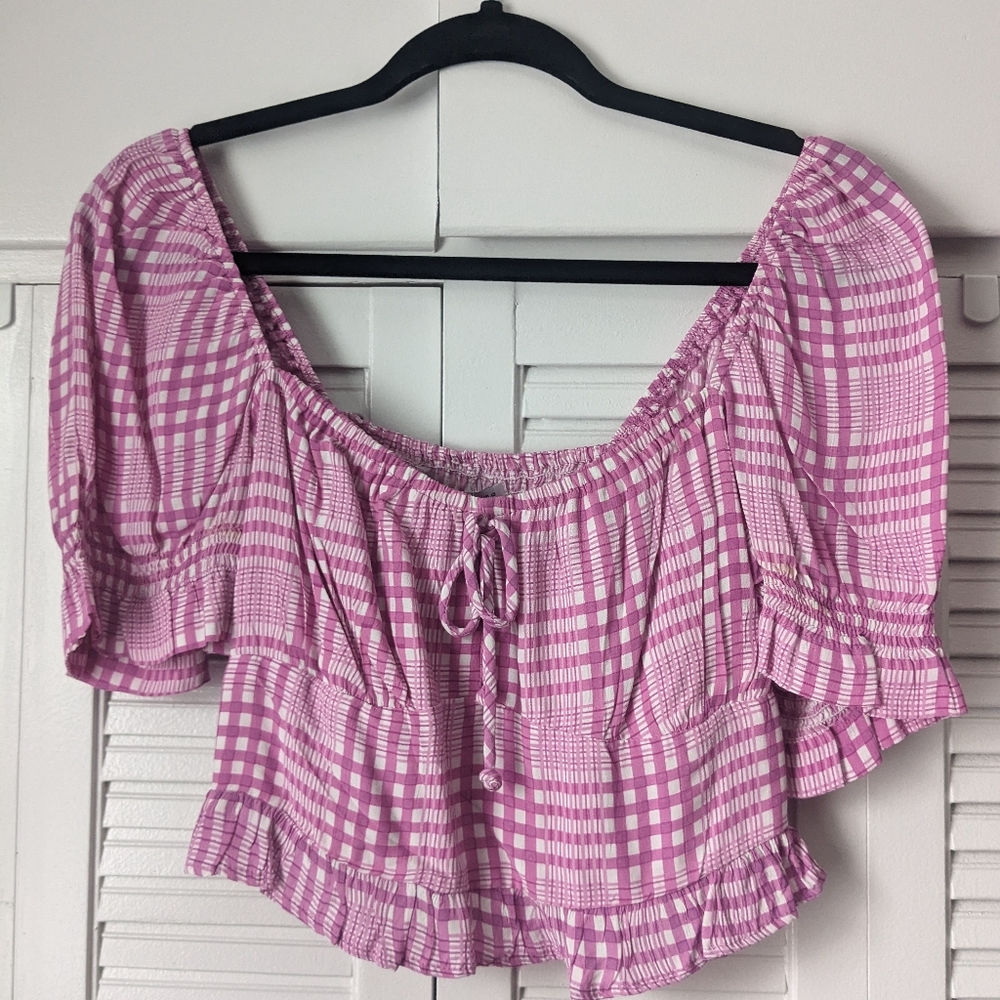 FAITHFULL the brand pink blouse